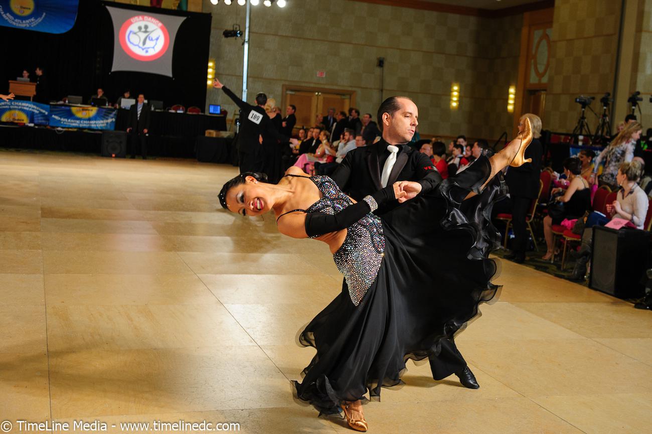 Jeremy Anderson and Yuko Taniguchi dancing