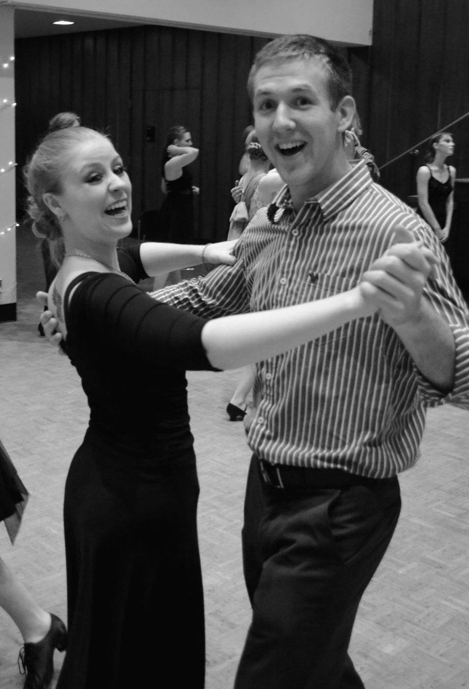 Mary Beth Beckman and Colin Frances social dancing