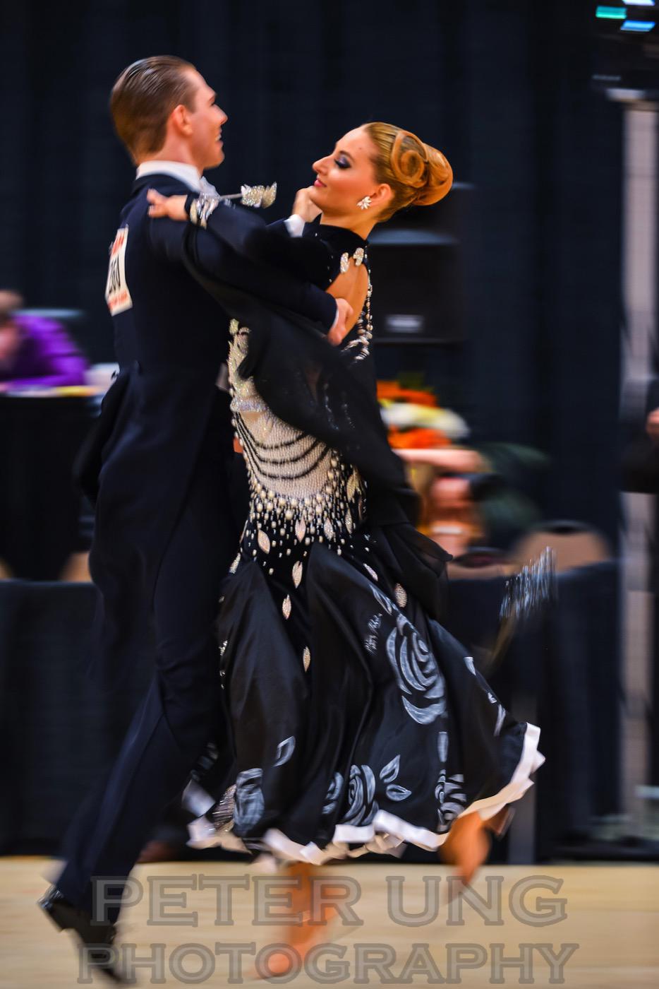 Nicholas Westlake and Neli Petkova dancing championship quickstep