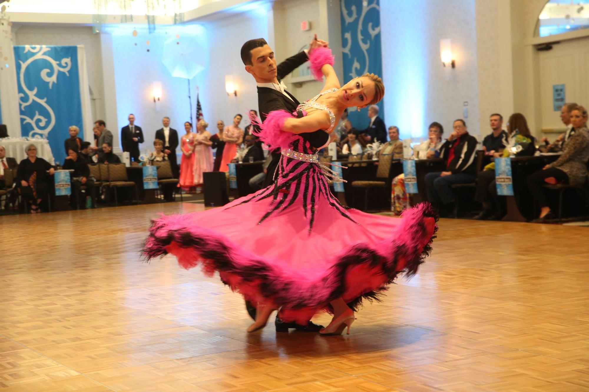 Dancers at the Snow Ball DanceSport Competition